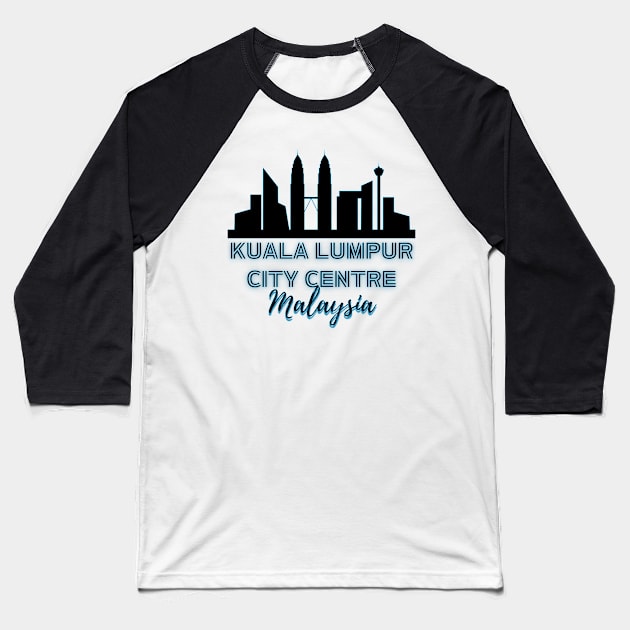 KLCC Malaysia Baseball T-Shirt by TeeText